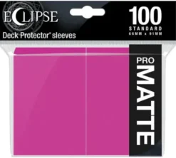Eclipse Matte Standard Sleeves: Hot Pink (100 Sleeves)
