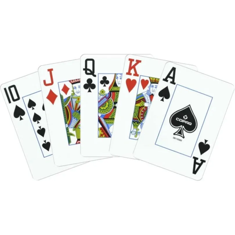 1546 Elite Poker size - Regular index playing cards double deck Black/Gold