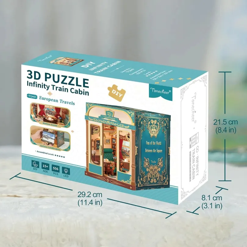European Travels, Infinity Train Cabin 3D - Tonecheer