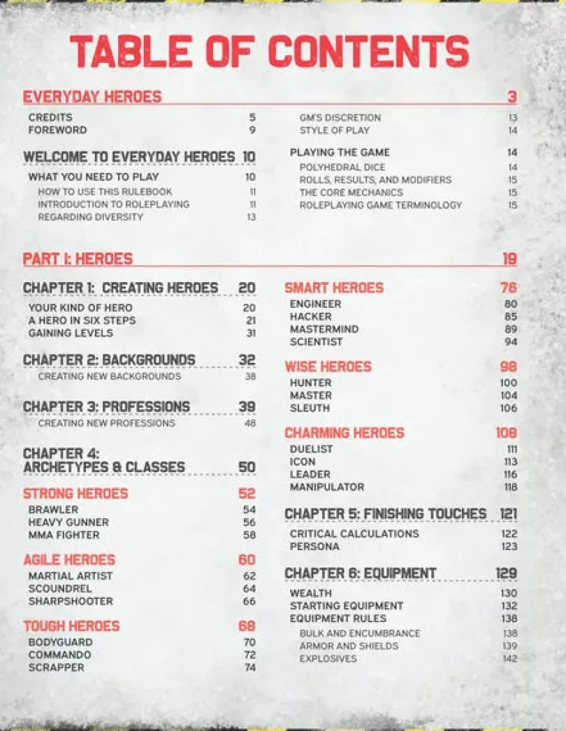 Everyday Heroes - The Roleplaying Game