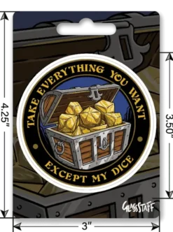 Except My Dice Sticker