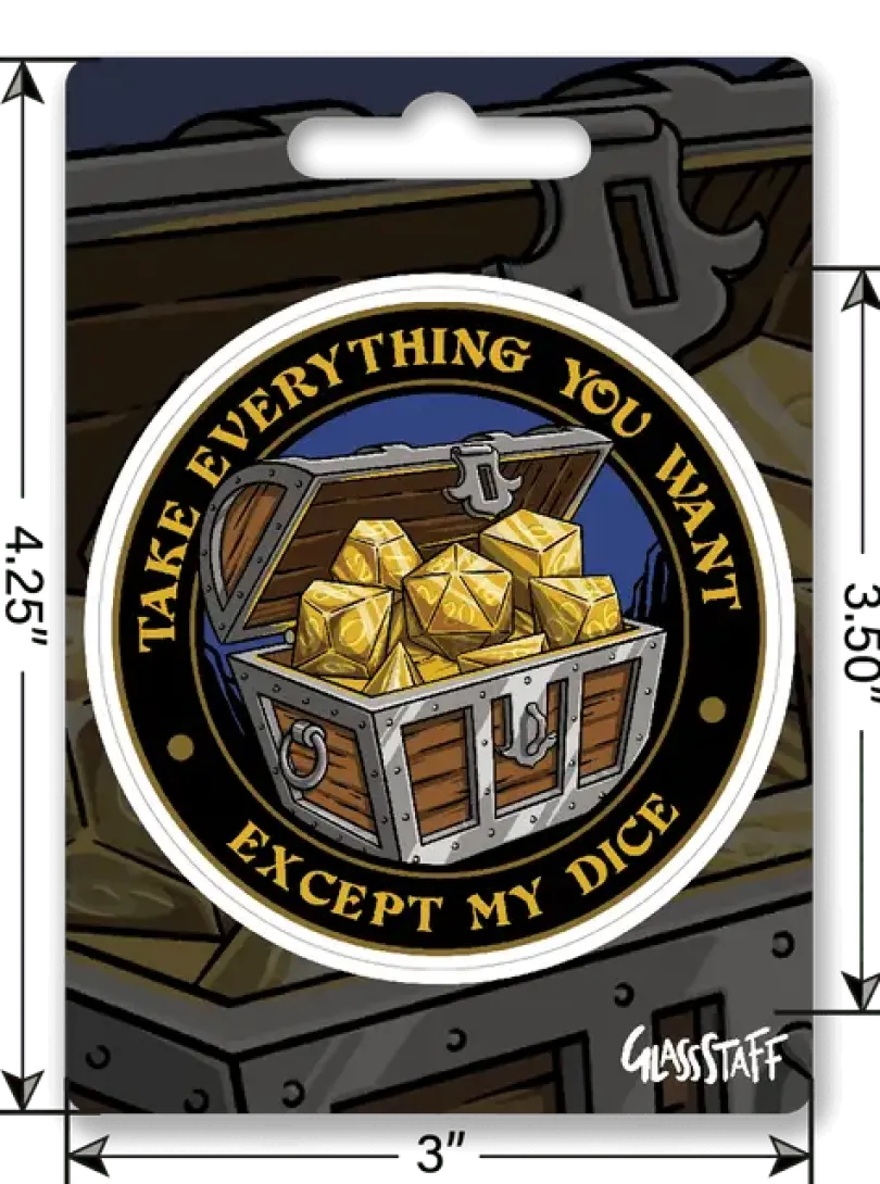 Except My Dice Sticker