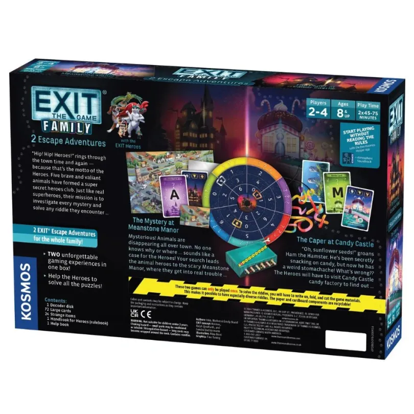Exit Family: The Mystery at Meanstone Manor, The Caper at Candy Castle (en)