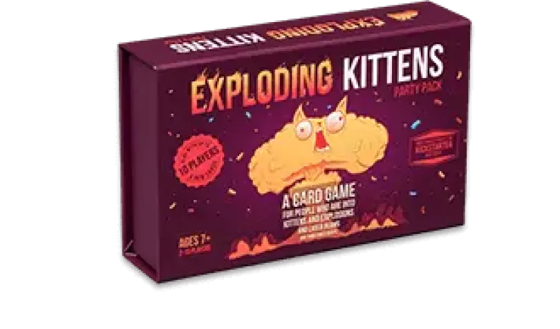 Exploding Kittens Party Pack Game (Nordisk Utgåva)