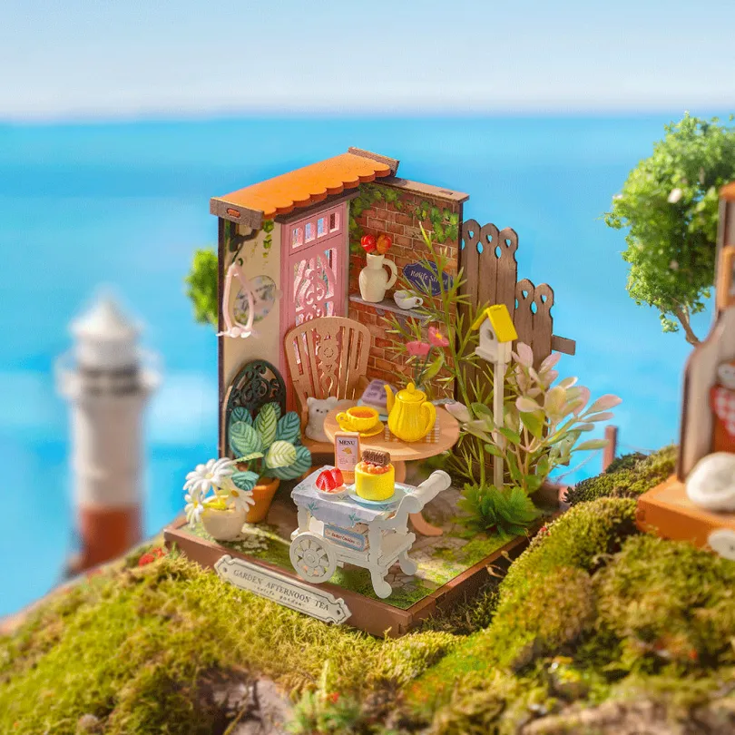 Fancy Tea Yard Diy Bokshelf Decoration Rolife Rolife