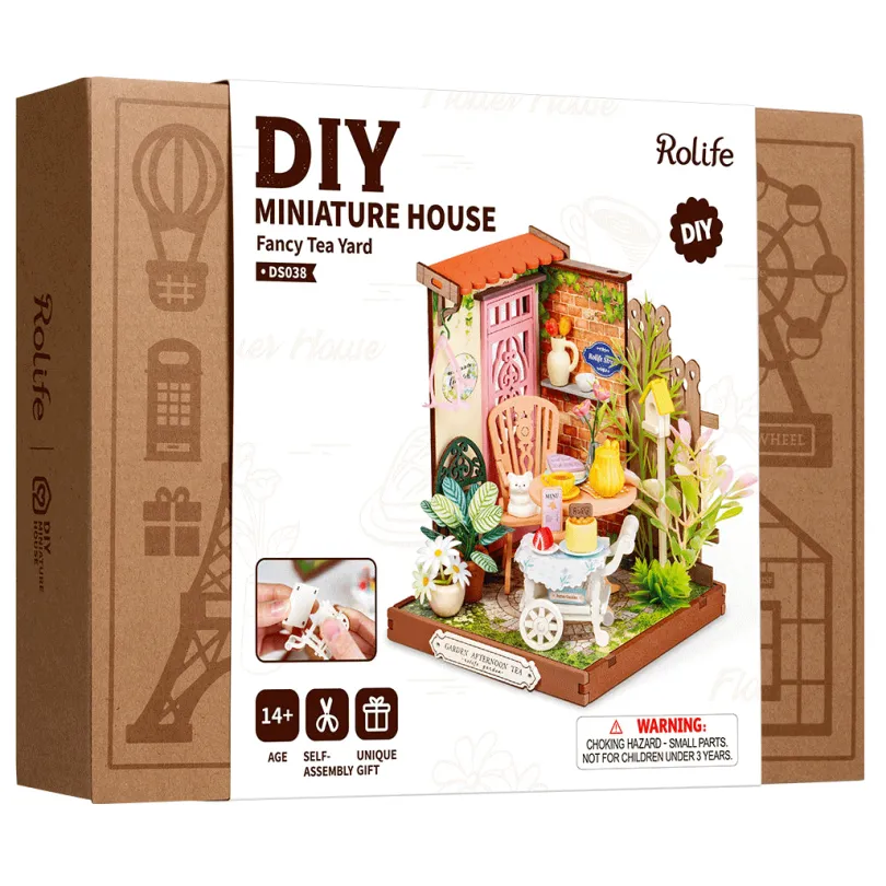 Fancy Tea Yard Diy Bokshelf Decoration Rolife Rolife