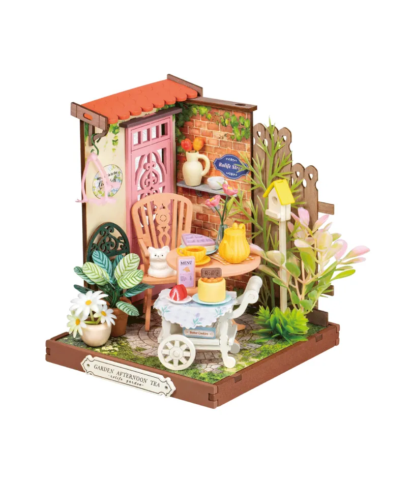 Fancy Tea Yard Diy Bokshelf Decoration Rolife Rolife