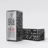 Full Pack of D6s Black & White (20)