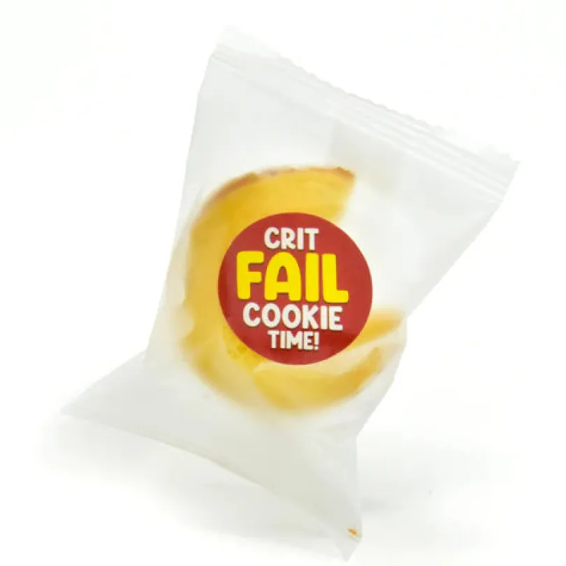 Fumble Crumble Critical Fail Cookies Bag of 15
