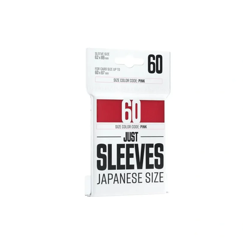 Gamegenic - Just Sleeves - Japanese Size Red (60 Sleeves)