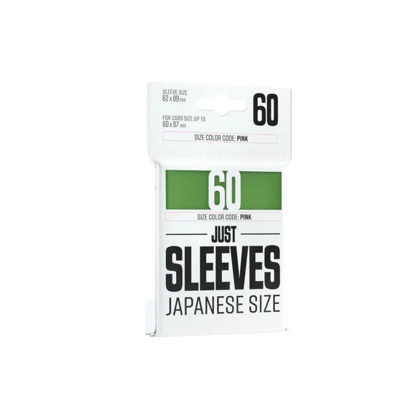 Gamegenic - Just Sleeves - Japanese Size Green (60 Sleeves)
