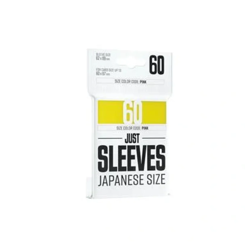 Gamegenic Just Sleeves Japanese Size Yellow 60 Sleeves Gamegenic