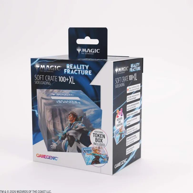 Gamegenic - Magic the Gathering Reality Fracture Soft Crate 100+ XL Sideloading - Tam Beleren, Conflicted/Jace, Building Reali