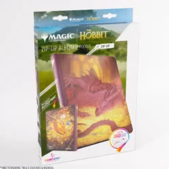 Gamegenic: Magic: The Gathering | The Hobbit Zip-Up Album 18-Pocket - Smaug's Mox Amber
