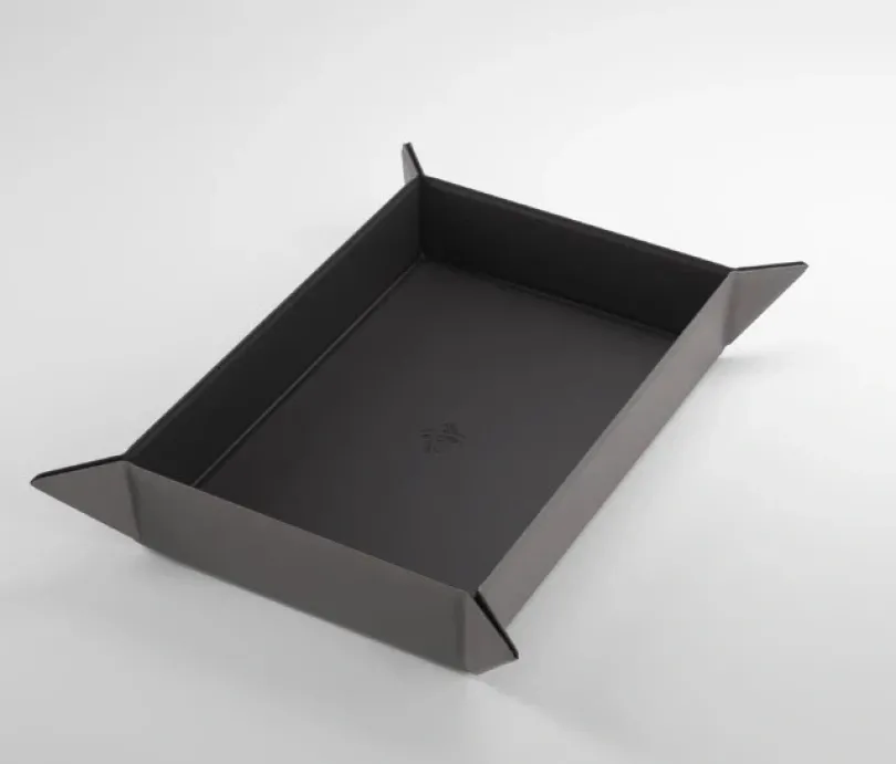 Gamegenic - Magnetic Dice Tray Rectangular: Black / Grey