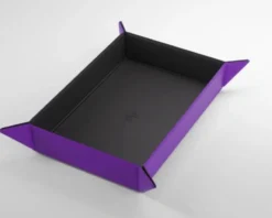 Gamegenic - Magnetic Dice Tray Rectangular: Black / Purple
