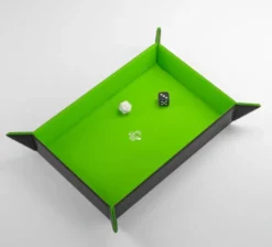 Gamegenic - Magnetic Dice Tray Rectangular: Black / Green