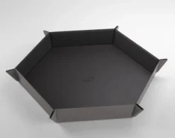 Gamegenic - Magnetic Dice Tray Hexagonal: Black / Gray