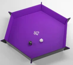 Gamegenic - Magnetic Dice Tray Hexagonal: Black / Purple