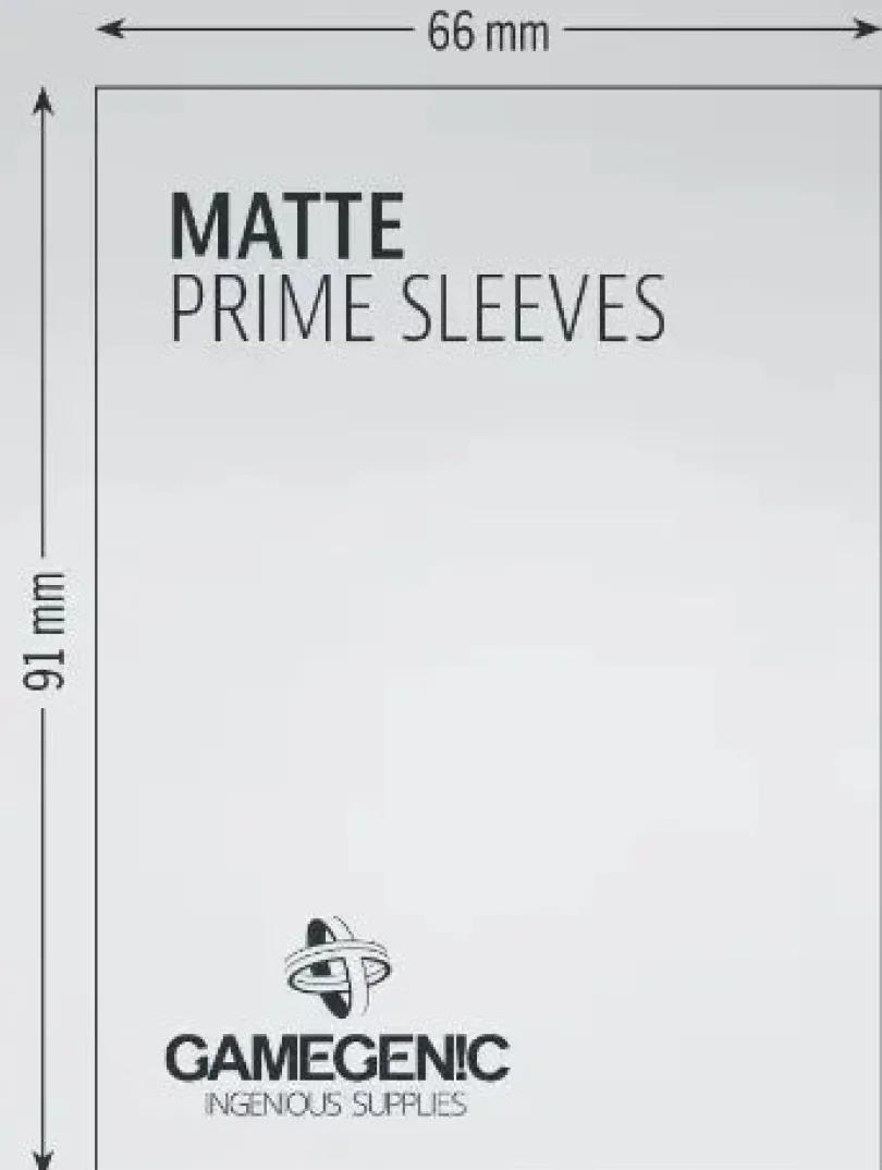 Gamegenic - Matte Prime Sleeves Black (100 Sleeves)