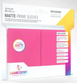 Gamegenic Matte Prime Sleeves Pink 100 Sleeves Gamegenic