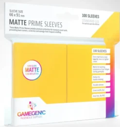 Gamegenic Matte Prime Sleeves Yellow 100 Sleeves Gamegenic