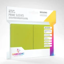 Gamegenic Prime Sleeves Lime 100 Sleeves Gamegenic