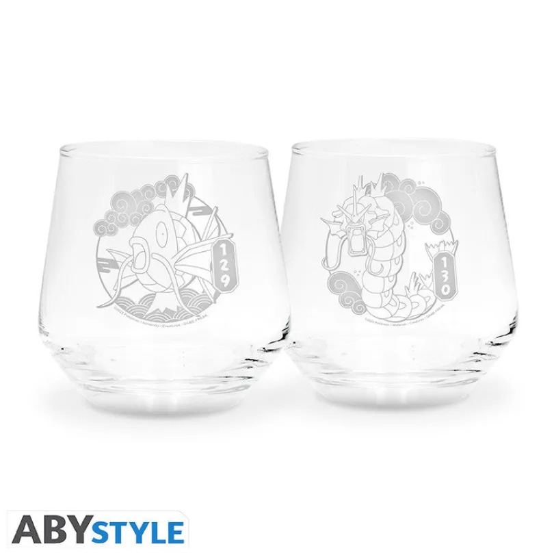 2 Glas Set - Magikarp & Gyarados