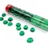 Glass Gaming Stones - Crystal Dark Green (40)