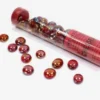 Glass Gaming Stones - Crystal Red Iridized (40)