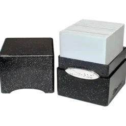 Glitter Satin Cube - Black