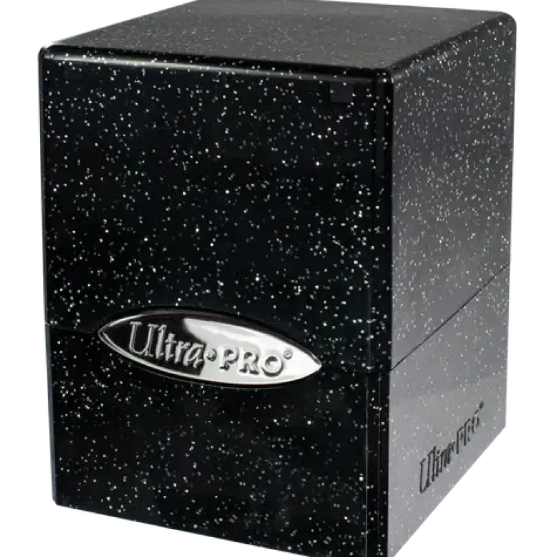 Glitter Satin Cube - Black