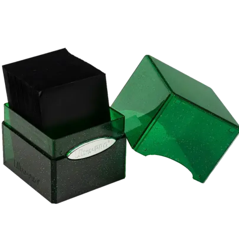 Glitter Satin Cube - Green