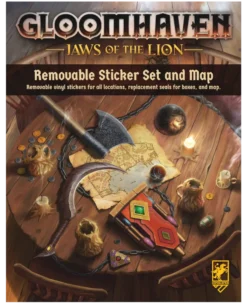 Gloomhaven: Jaws of the Lion Removable Sticker Set & Map