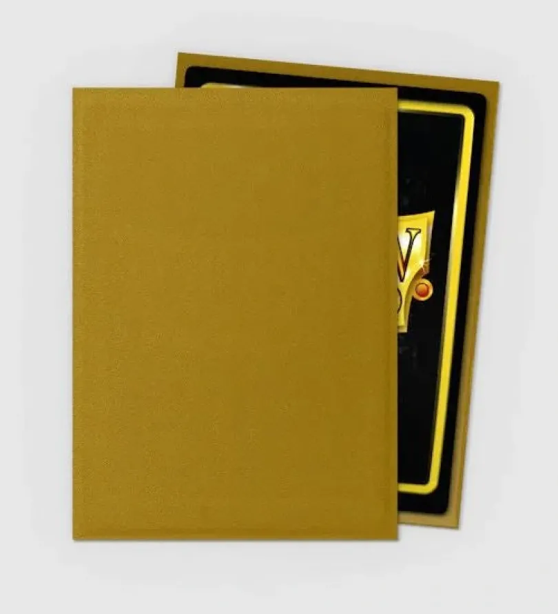 Gold - Matte Sleeves - Standard Size (100)
