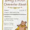 Gratulationskort - Baby’s First Character Sheet