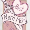 Gratulationskort Best Nerd Mom