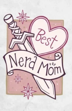 Gratulationskort Best Nerd Mom