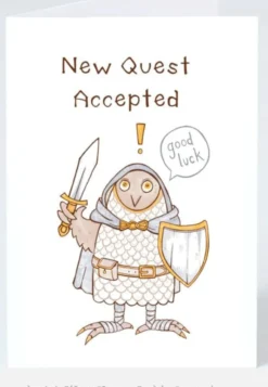 Gratulationskort - New Quest Accepted