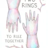 Gratulationskort - Two Rings, To Rule Together
