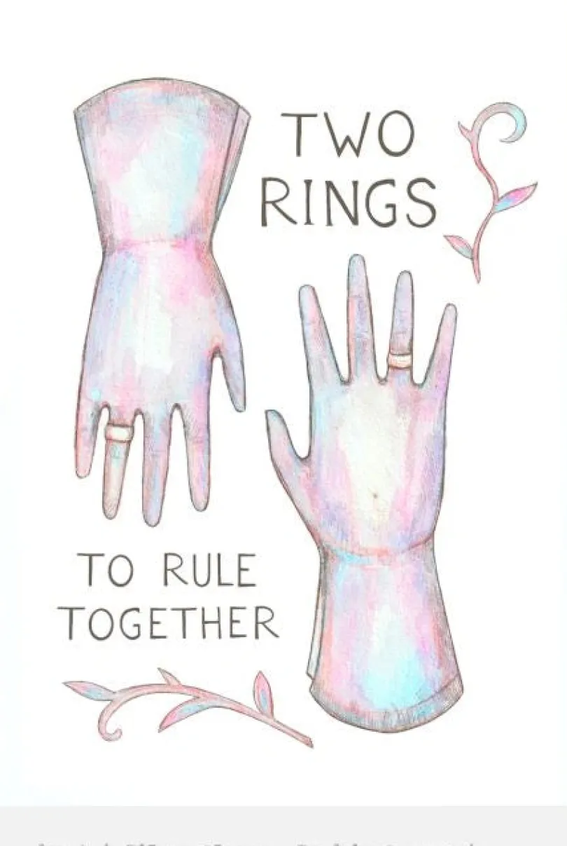 Gratulationskort - Two Rings, To Rule Together