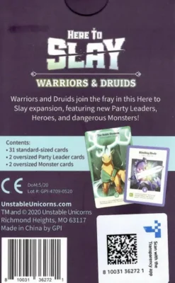 Here to Slay Warriors & Druids Expansion