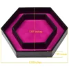 Hexagon Dice Storage Tray Rosa