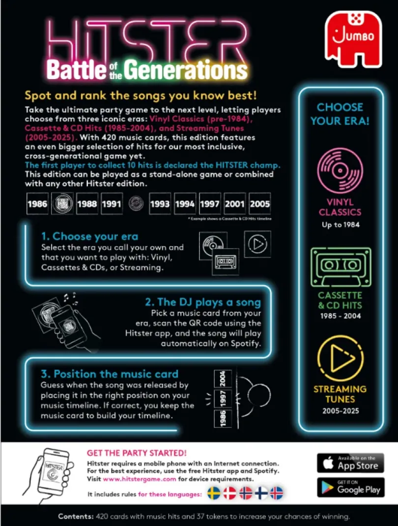 Hitster Battle of the Generations (Nordic)