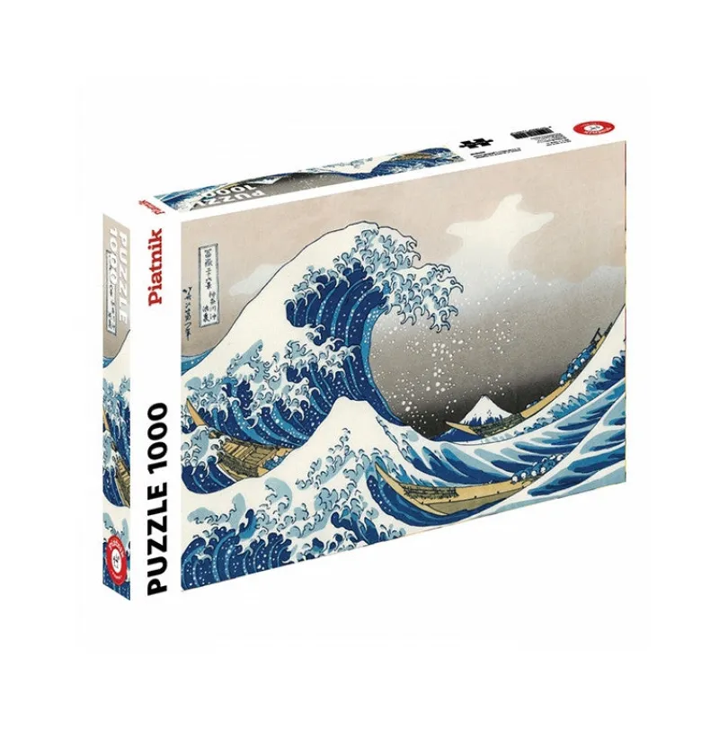Hokusai Den stora vågen, Pussel, 1000 bitar, Piatnik