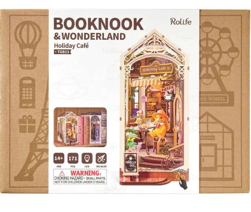 Holiday Cafe Book Nook Kit Rolife Rolife