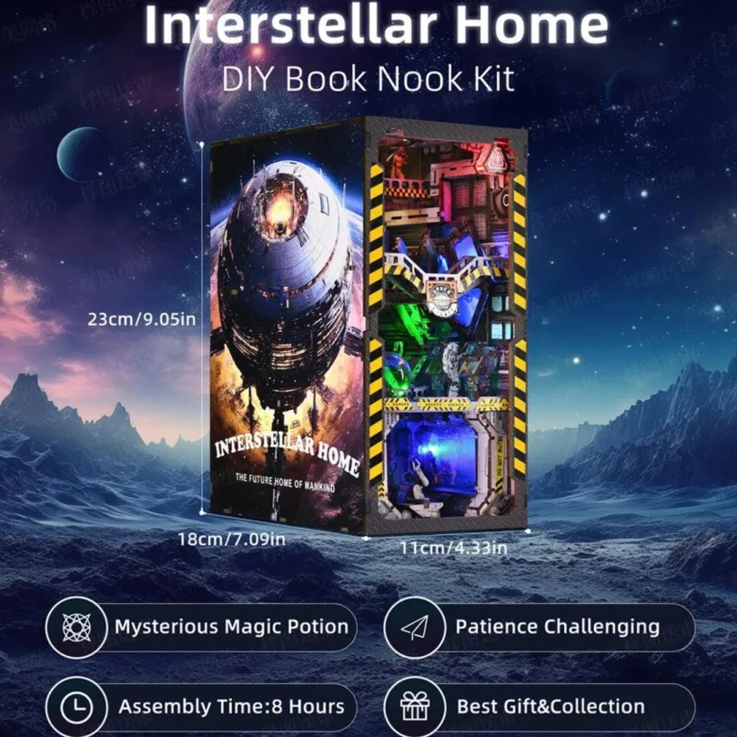 Interstellar Home - Book Nook Kit - Aslowsnail