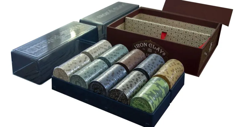 Iron Clays 200 Printed Box with Chips (for Brass etc)