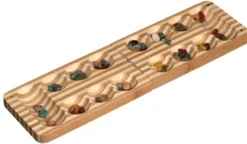 Kalaha / Mancala, foldable, bamboo (3253)