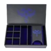 Leather Dice Tower & Storage Box (Blue)
